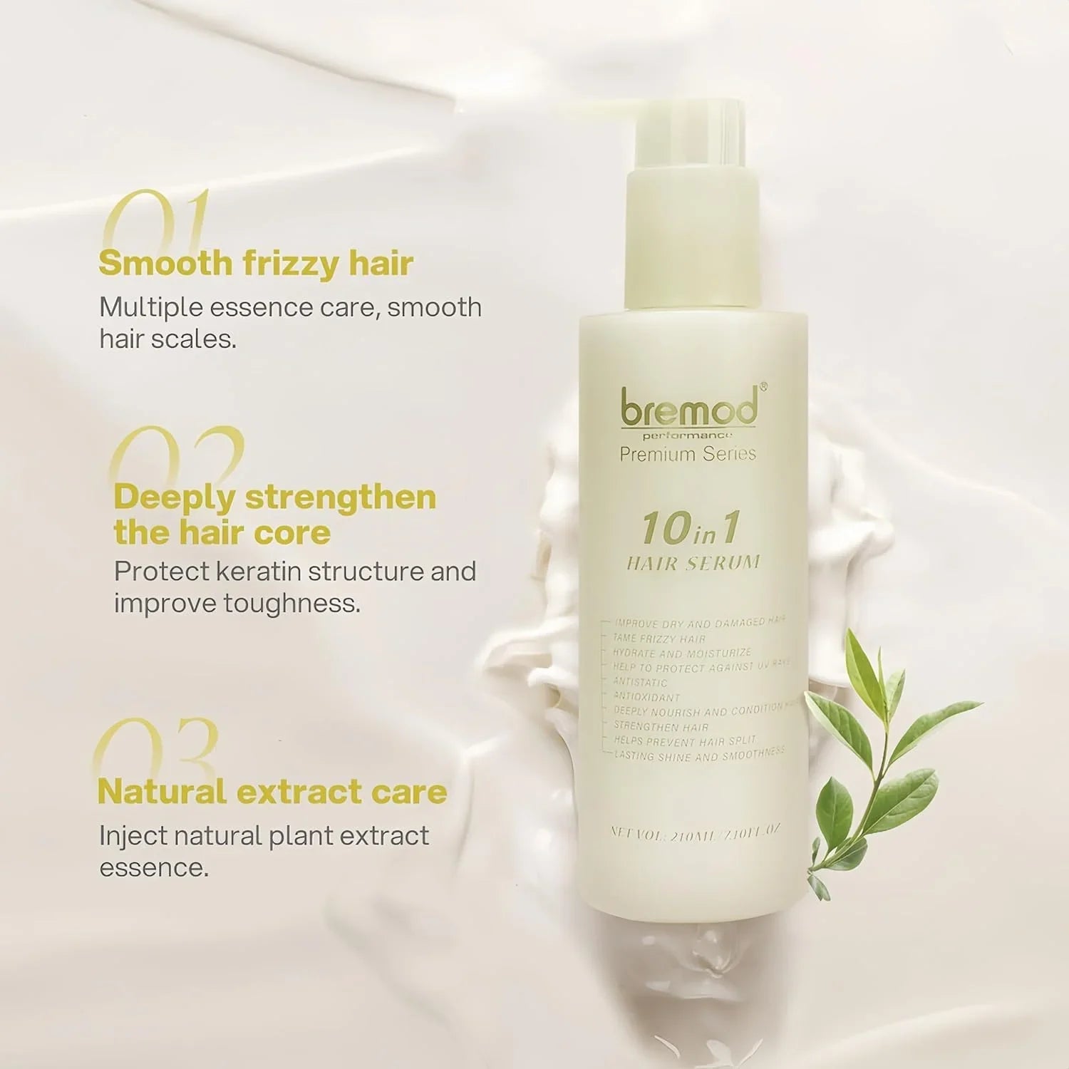 Bremod Premium Series 10 in 1 Hair Cream Serum - 210ml