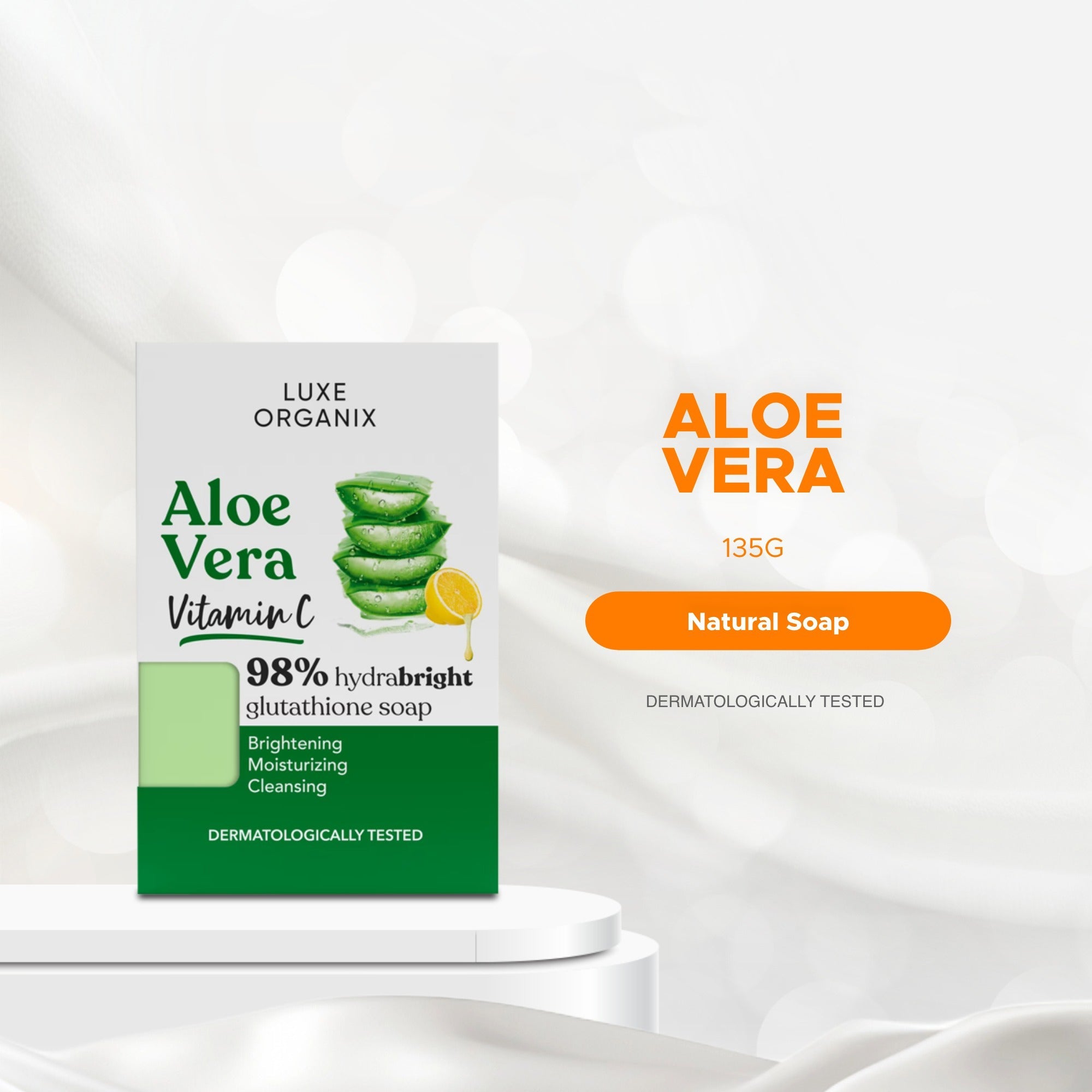 Luxe Organix Aloe Vera Vitamin C Natural Soap - 135g