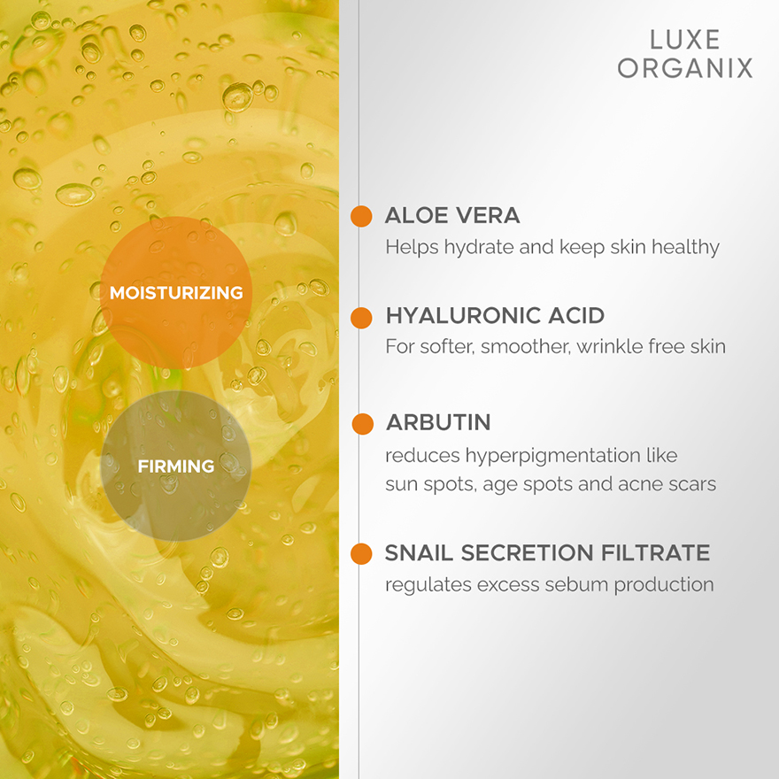 Luxe Organix Aloe Vera & Snail Soothing Gel - 100ml