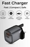 Hie-Q 33W USB A + USB C Dual Port Fast Charger G35-Turbo