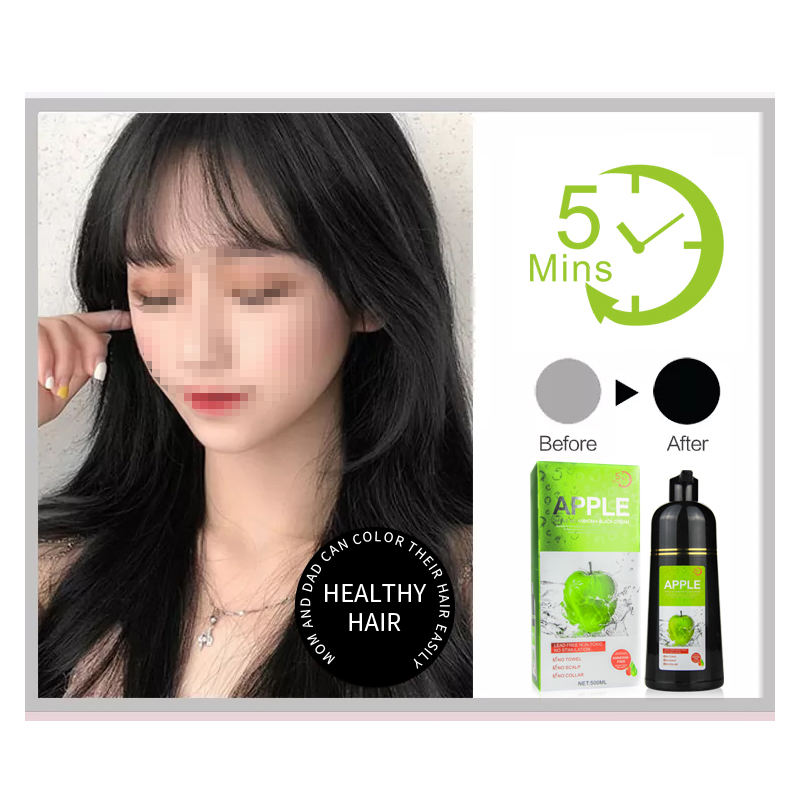 Apple Black Hair Color Cream Ammonia Free - 500ml
