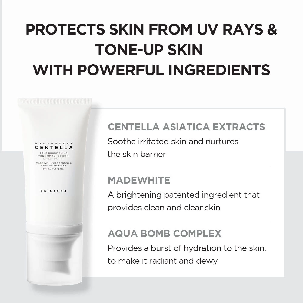 SKIN1004 Tone Brightening Tone-Up Sunscreen SPF50+ PA++++ - 50ml