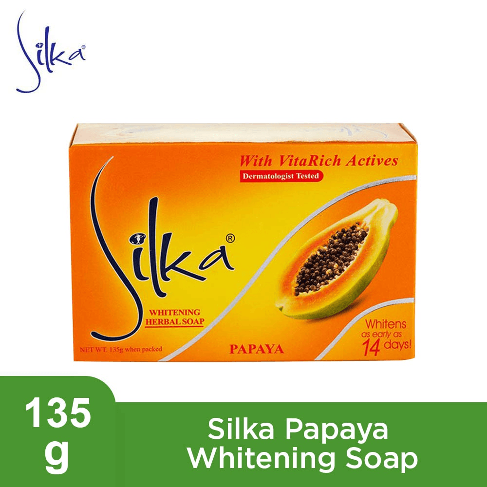 Silka Skin Whitening Soap Papaya 135gm