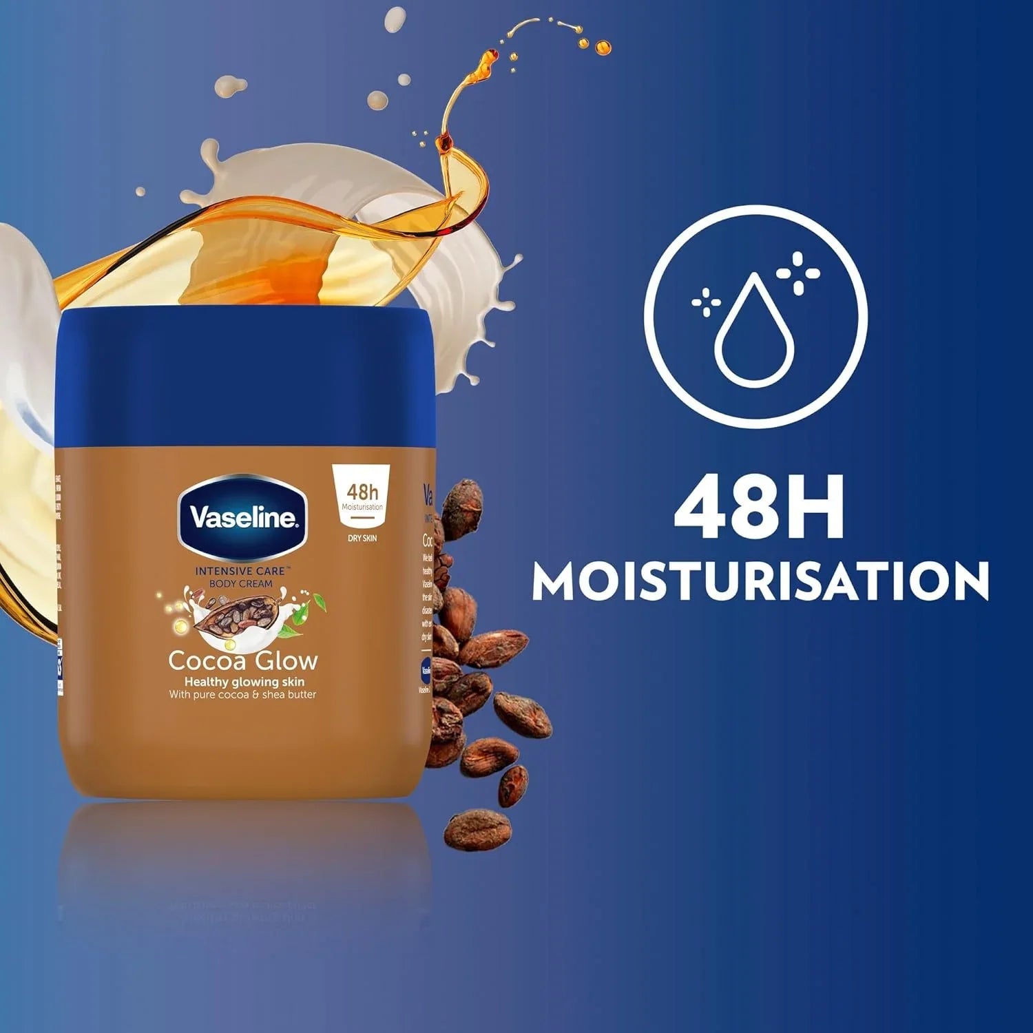 Vaseline Intensive Care Cocoa Glow Body Cream - 400ml