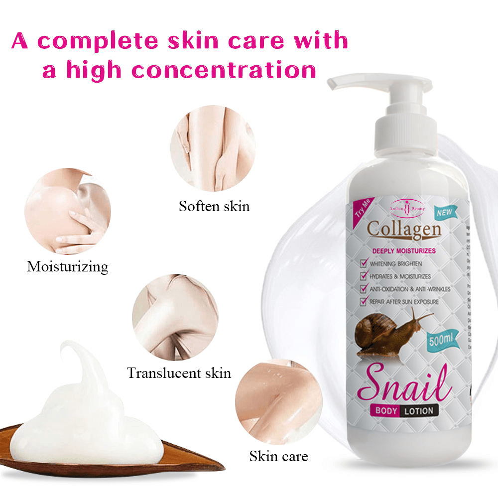 Aichun Beauty Collagen Snail Body Lotion - 500ml