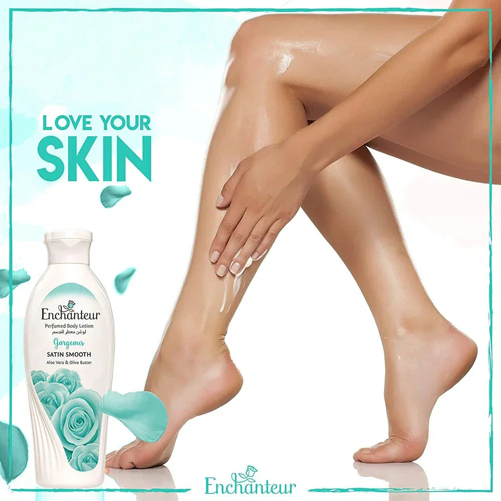 Enchanteur Gorgeous Perfumed Body Lotion - 500ml × 2 Pcs (Offer)