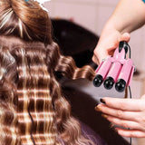 BaByverse Keratin Three-Barrel Hair Waver BA-449