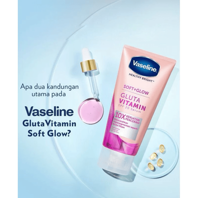 Vaseline Healthy Bright Soft+Glow Gluta Vitamin SPF 20 Serum - 180ml