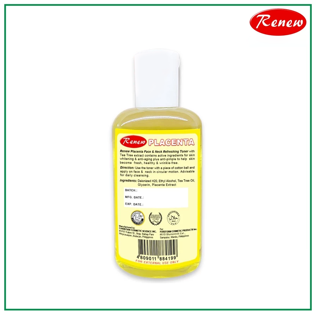 Renew Placenta Face & Neck Refreshing Toner - 100ml