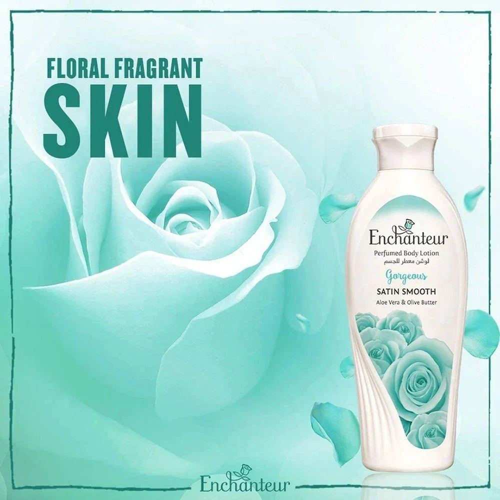 Enchanteur Gorgeous Perfumed Body Lotion - 500ml × 2 Pcs (Offer)