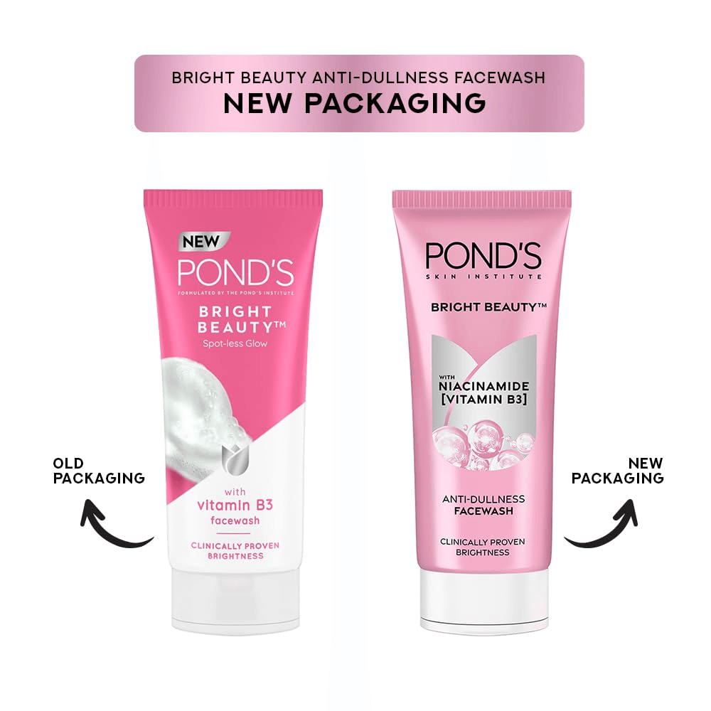 Ponds Bright Beauty Anti-Dullness Face Wash With Niacinamide - 150g