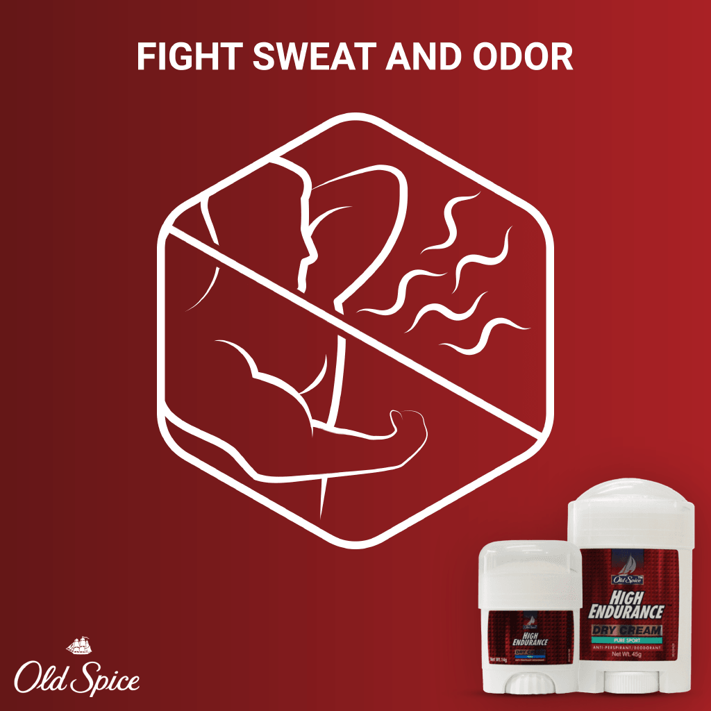 Old Spice High Endurance Dry Cream Fresh Deo - 14g