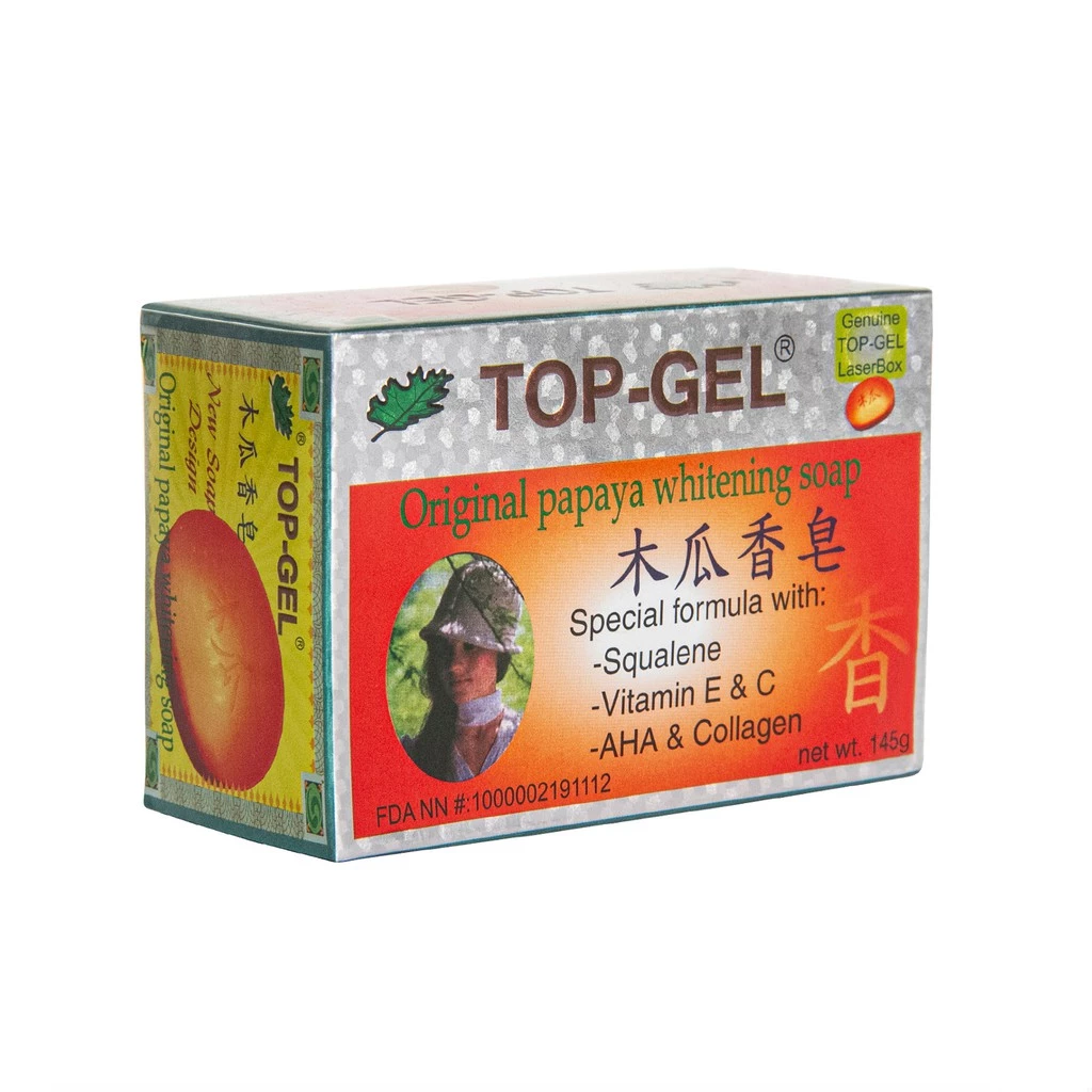 Top Gel Original Papaya Whitening Soap Special Formula 145g