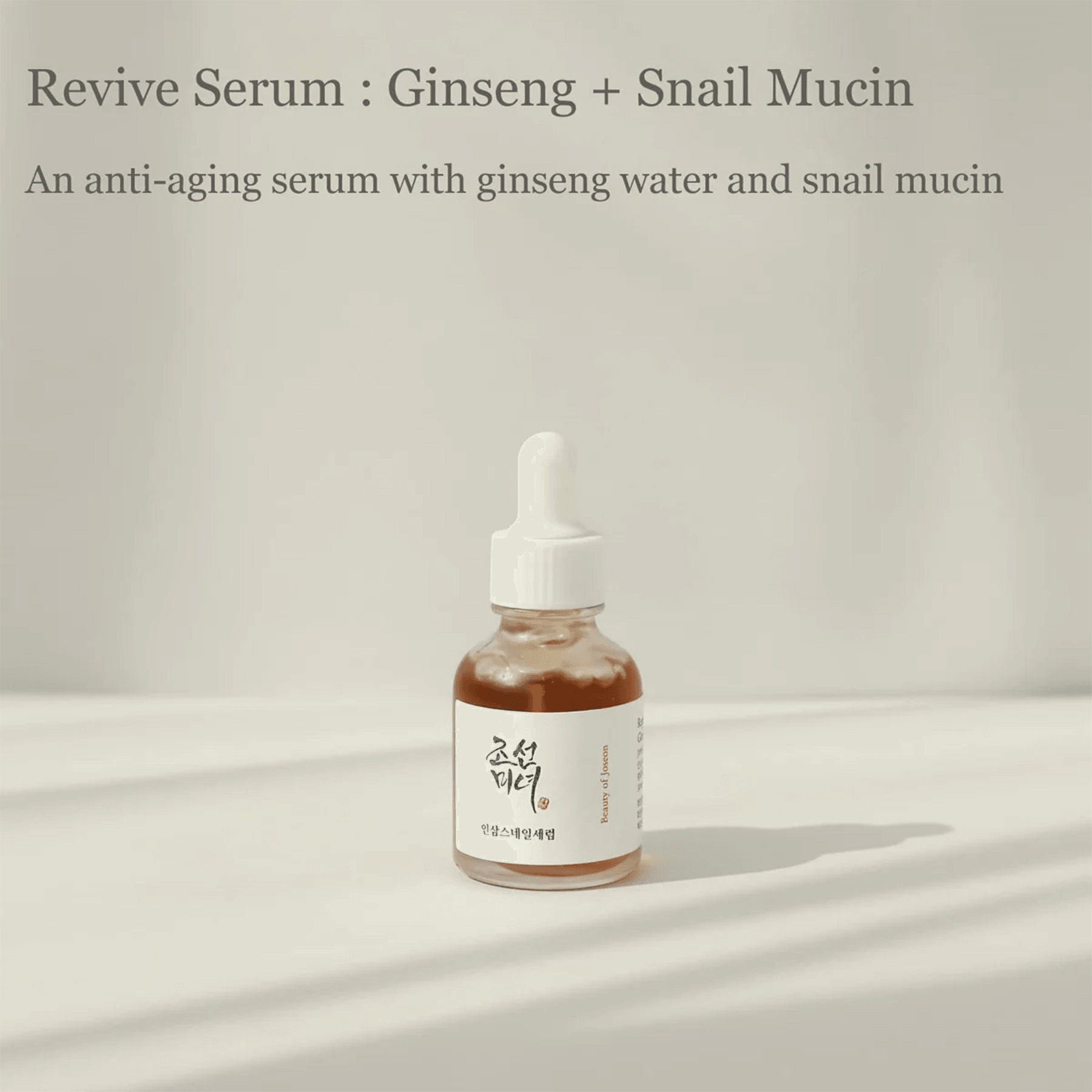 Beauty of Joseon - Revive Serum Ginseng + Snail Mucin - 30ml