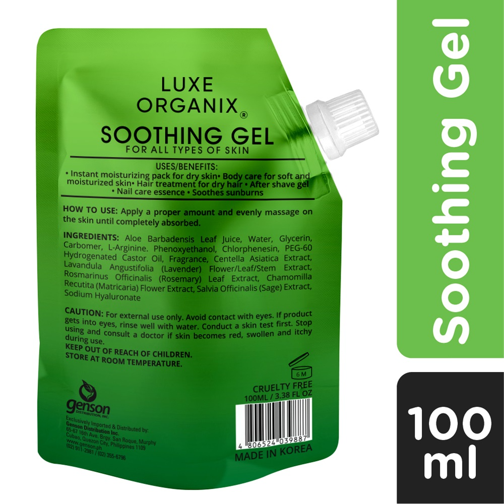 Luxe Organix Aloe Vera Soothing Gel - 100ml
