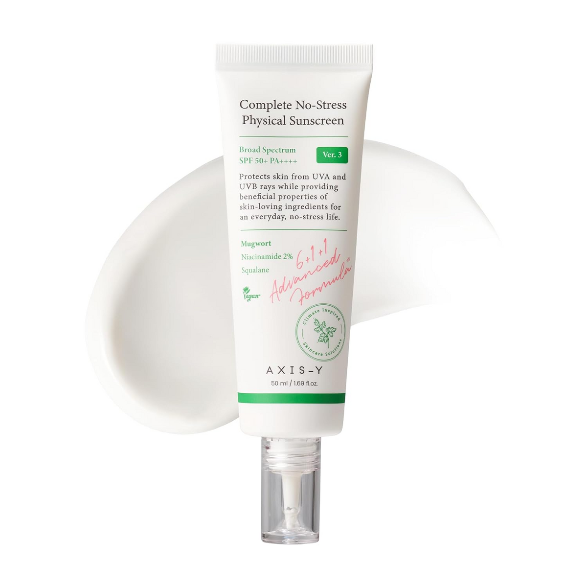 AXIS-Y Complete No-Stress Physical Sunscreen SPF 50+ PA++++ - 50ml