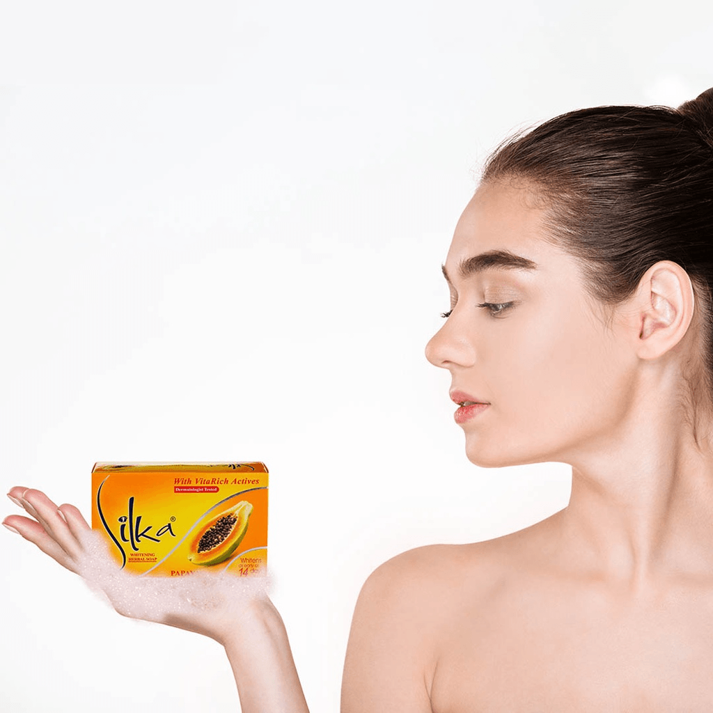 Silka Skin Whitening Soap Papaya 135gm