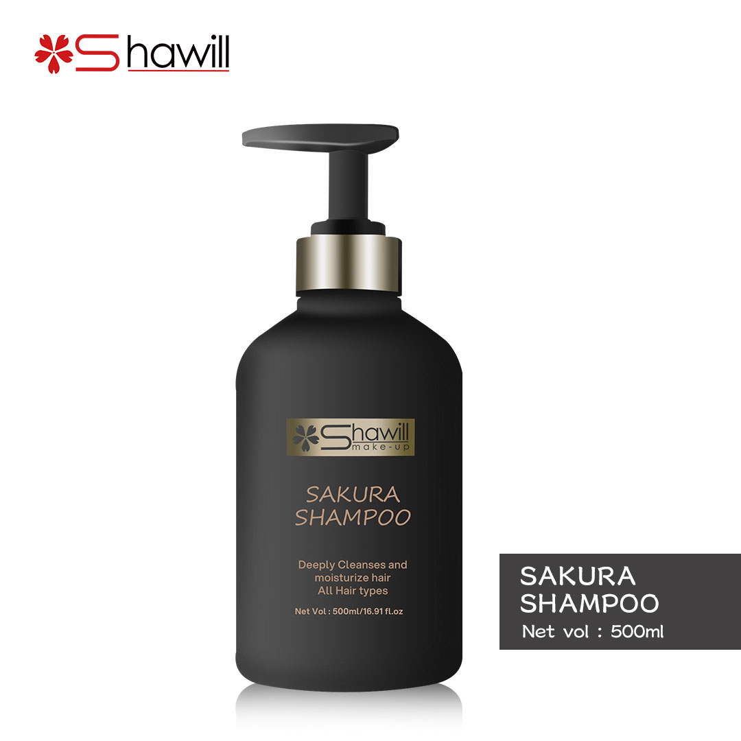 Shawill Sakura Shampoo Deeply Cleanses & Moisturizer - 500ml