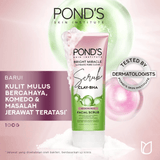 Pond's Bright Miracle Ultimate Pore Clear CLAY-BHA Facial Scrub - 100g