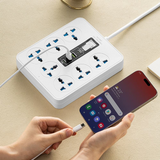 Standard Universal 11 In 1 Power Extension With USB Port - N97