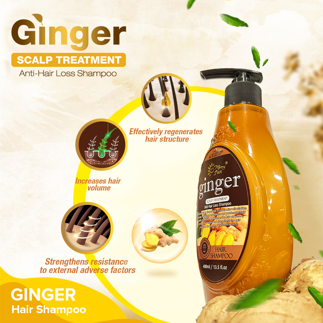 MerrySun Anti-hair Loss Ginger Shampoo - 400ml