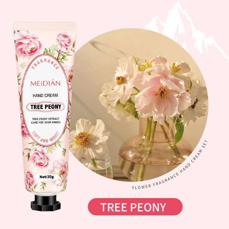 Meidian Flower Fragrance Hand Cream Set - 30g x 5 Pcs
