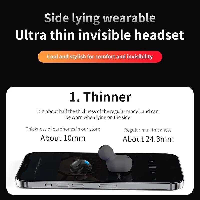 Invisible Mini TWS Sleep Headset - X55
