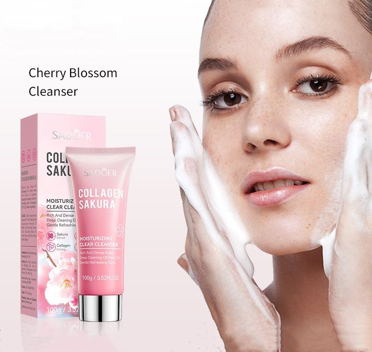 Sadoer Collagen Sakura Moisturizing Clear Cleanser - 100g