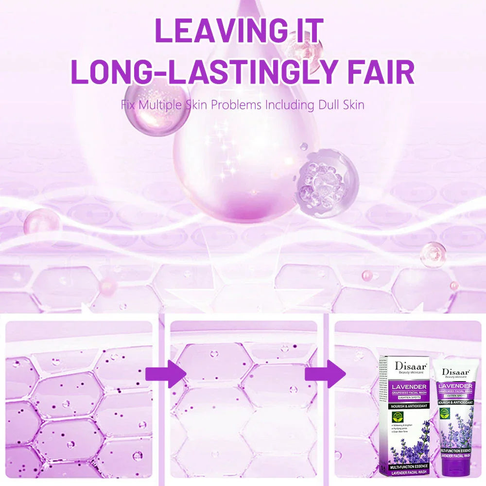 Disaar Lavender Grapeseed Facial Wash - 100g