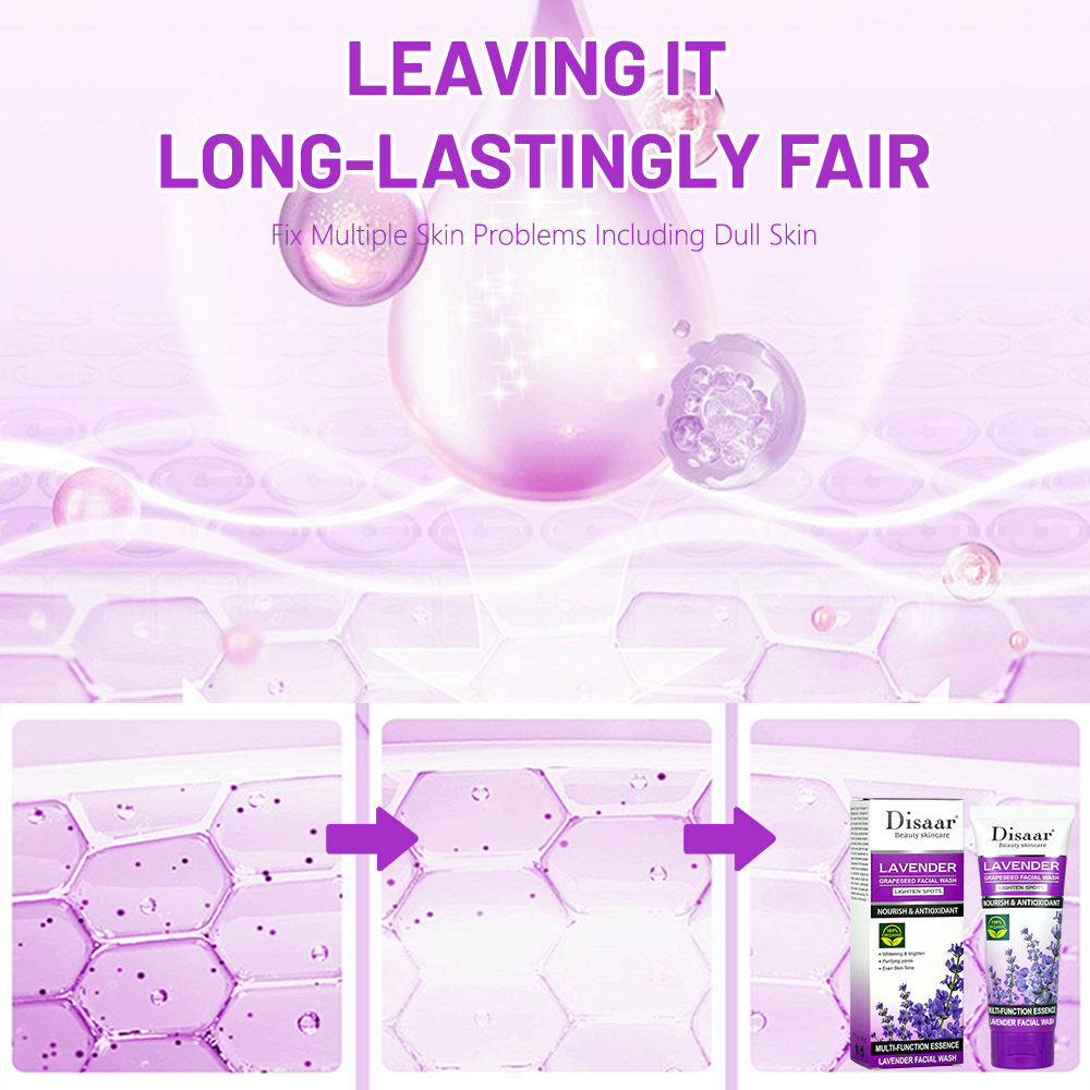 Disaar Lavender Grapeseed Facial Wash - 100g