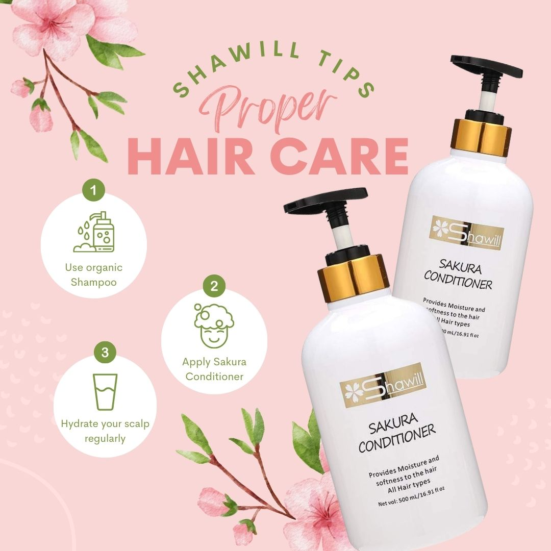 Shawill Sakura Conditioner Provides Moisture & Softness - 500ml