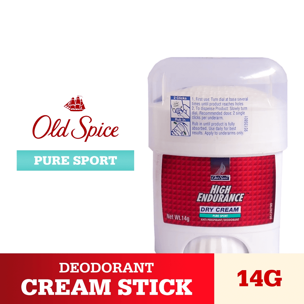 Old Spice High Endurance Dry Cream Pure Sport Deo - 14g