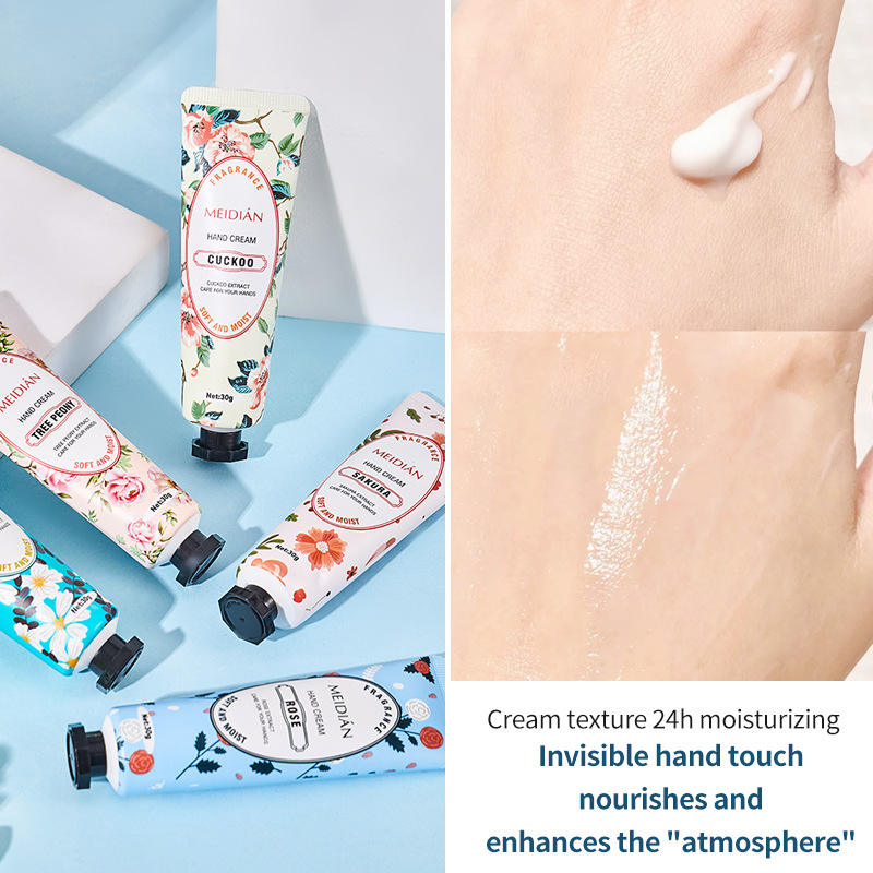 Meidian Flower Fragrance Hand Cream Set - 30g x 5 Pcs