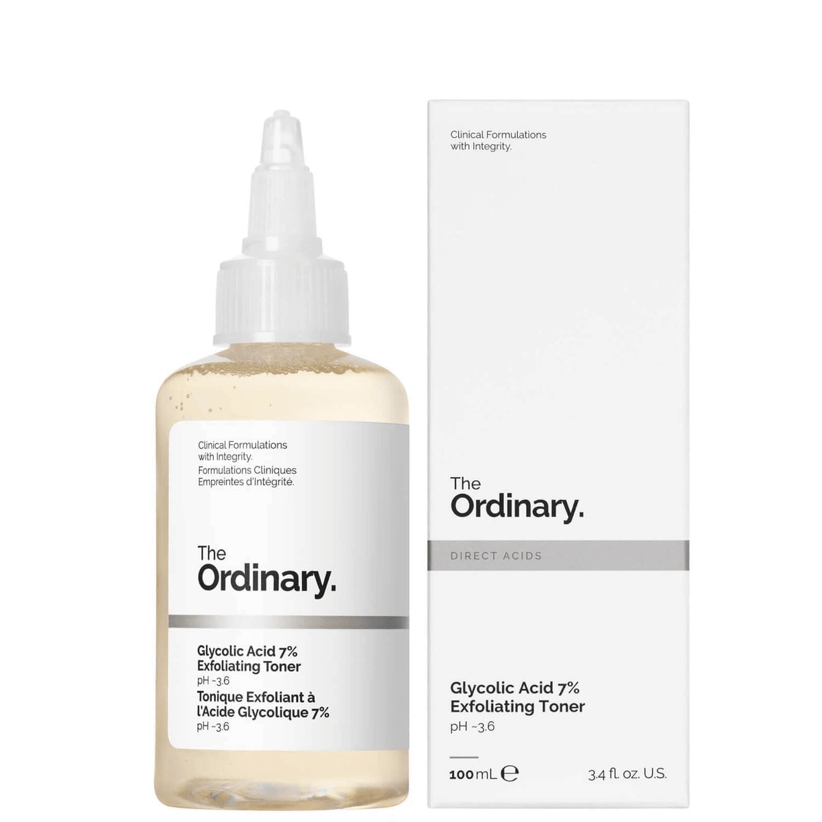 The Ordinary Glycolic Acid 7% Exfoliating Toner - 100ml