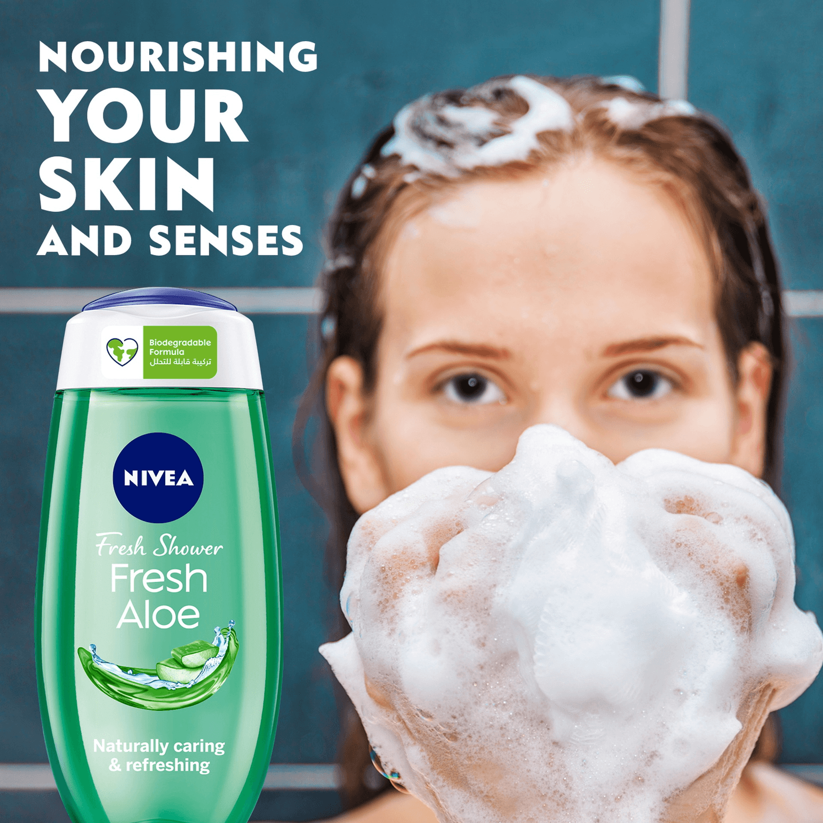 Nivea Fresh Shower Gel Aloe Fresh Scent - 250ml