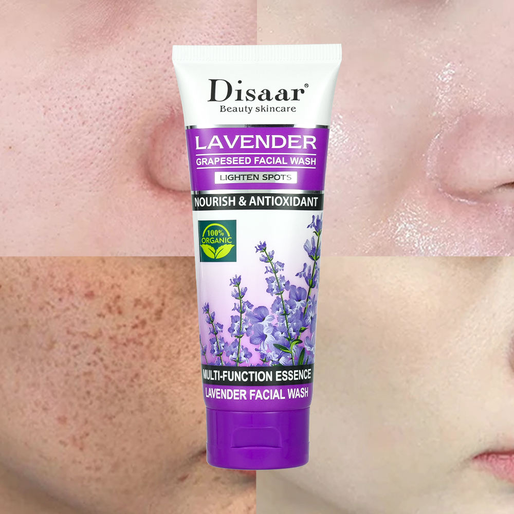Disaar Lavender Grapeseed Facial Wash - 100g
