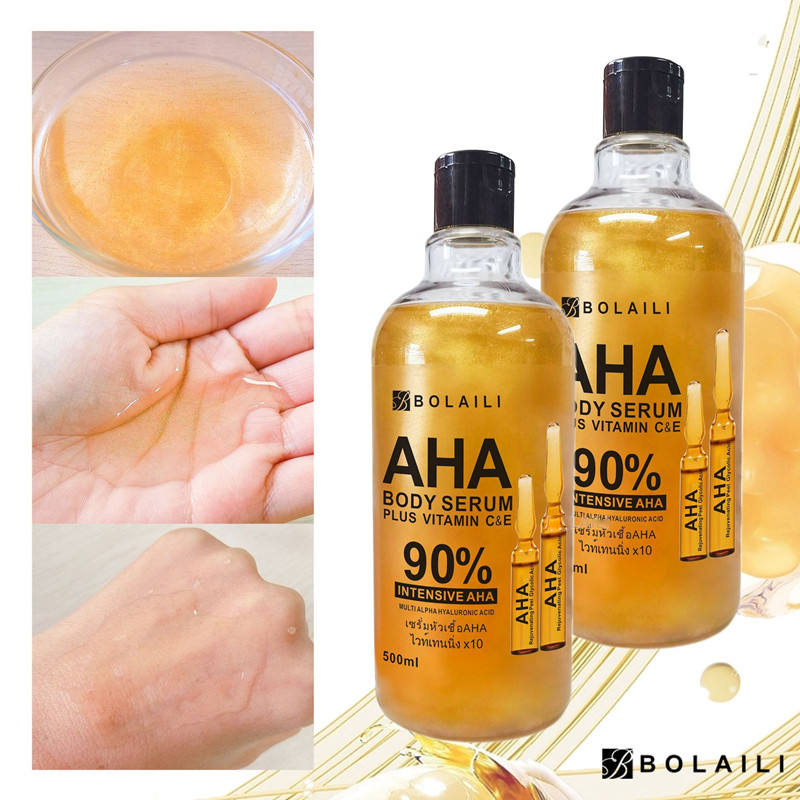 Bolaili AHA Face & Body Serum Plus Vitamin C & E - 500ml