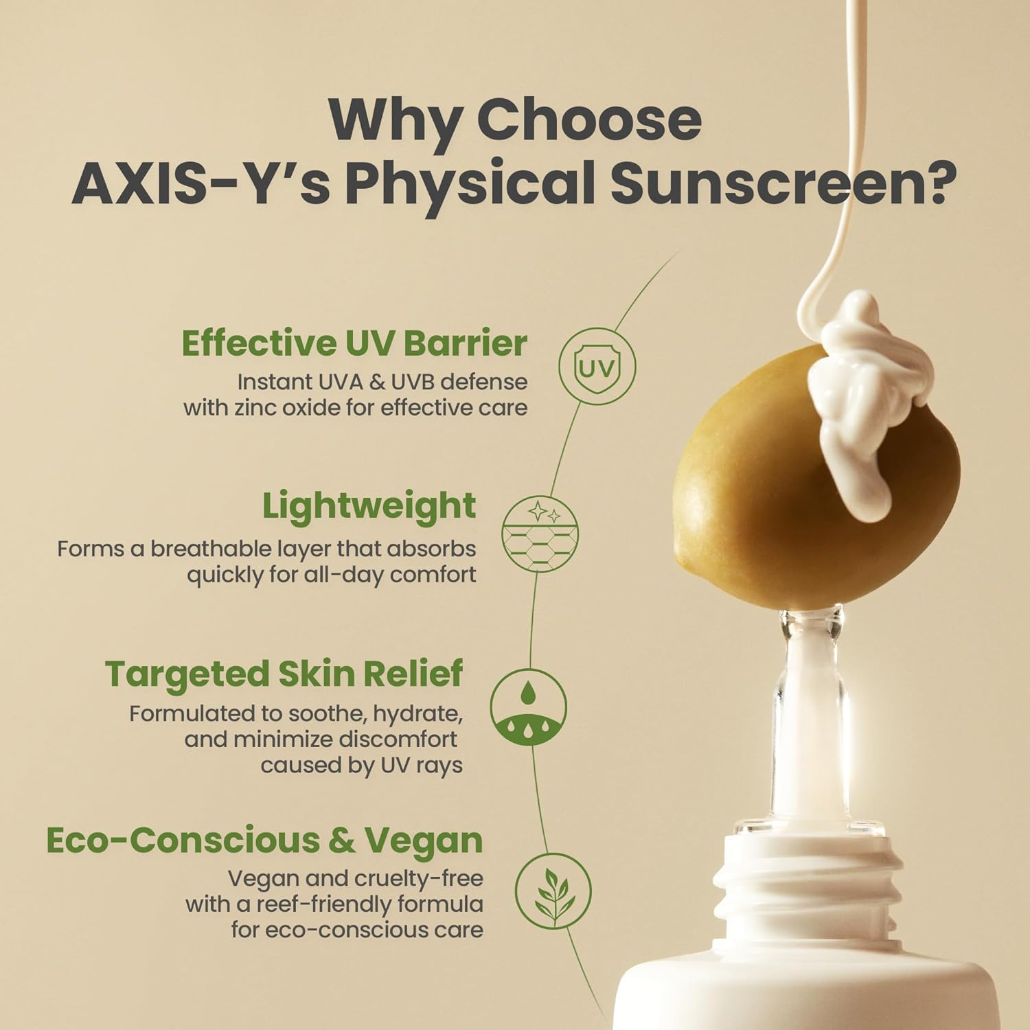 AXIS-Y Complete No-Stress Physical Sunscreen SPF 50+ PA++++ - 50ml
