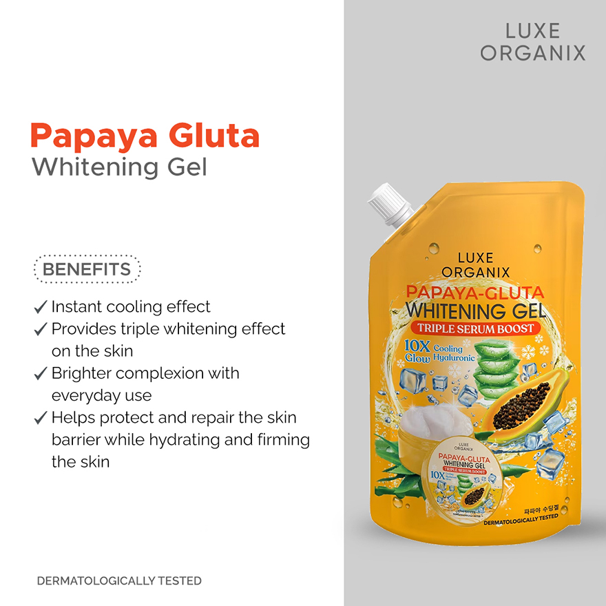 Luxe Organix Papaya-Gluta Brightening Gel - 200ml