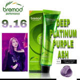 Bremod Performance 9.16 Deep Platinum Purple Ash Hair Color - 100ml