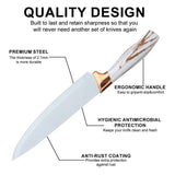Grain Rain German Technology 9Pcs Kitchen Knives Set GR-419