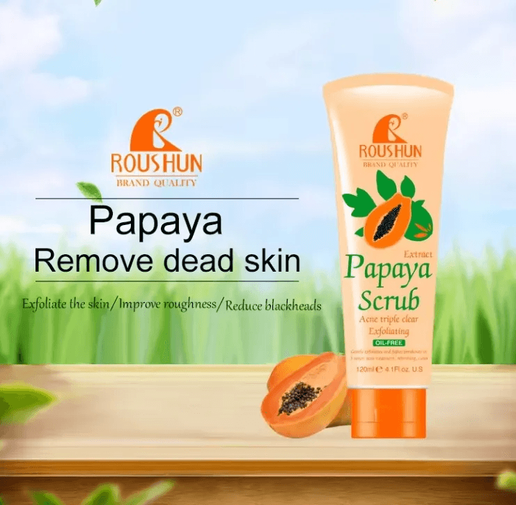 Roushun Papaya Whitening Cream + Scrub (Combo)