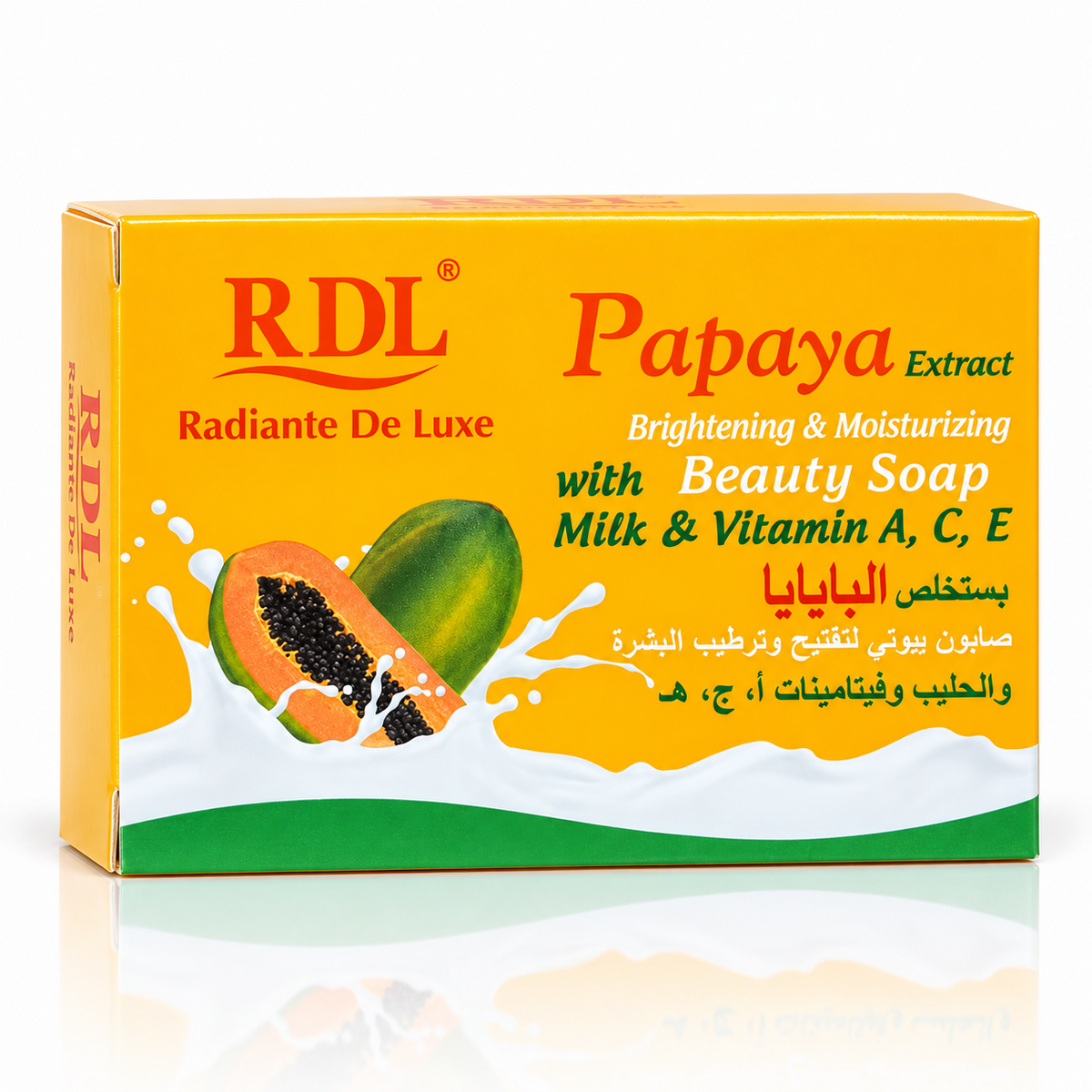 RDL Papaya Extract Brightening & Moisturizing Soap - 128g