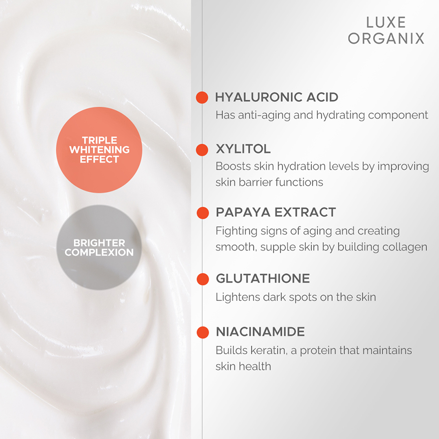 Luxe Organix Papaya-Gluta Brightening Gel - 200ml