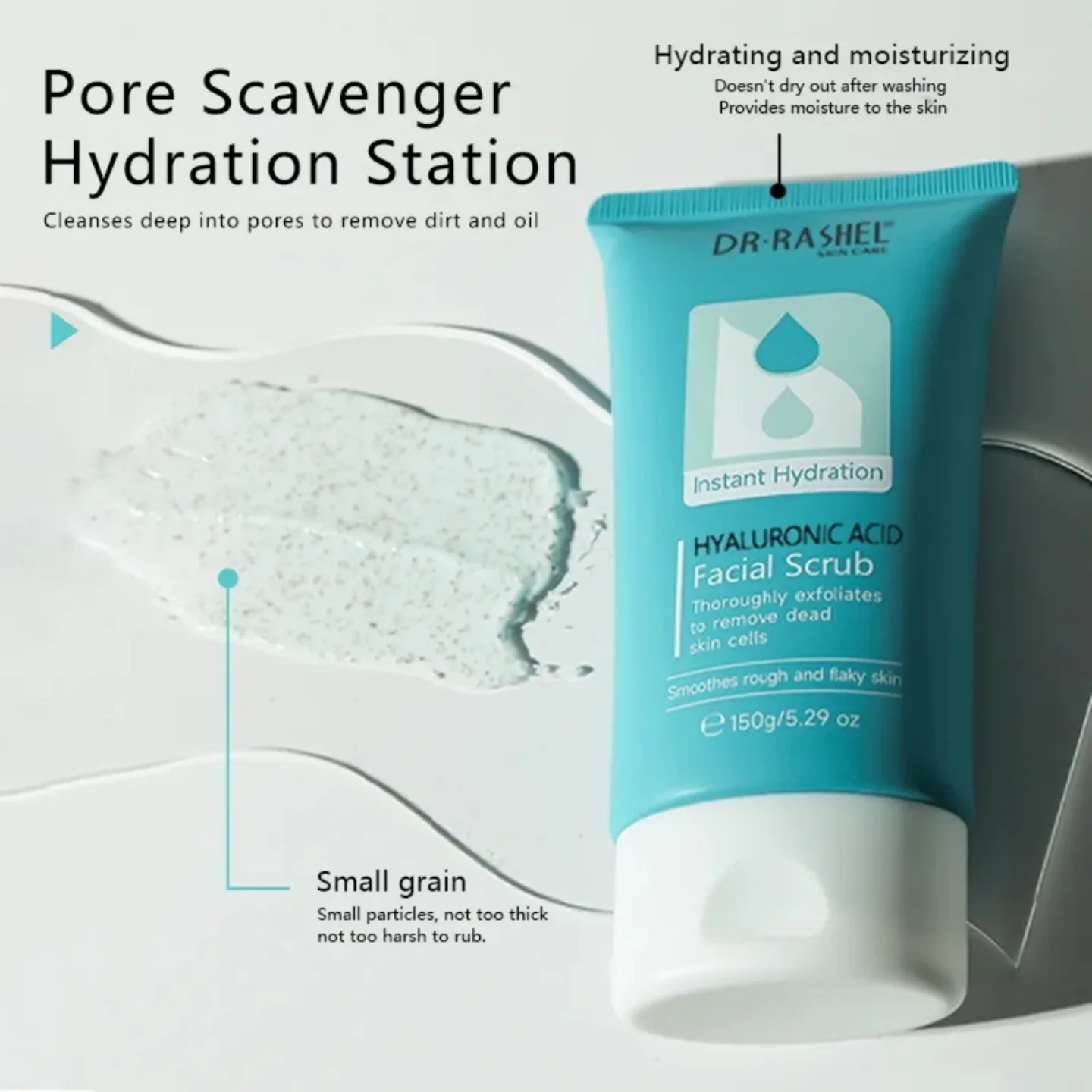 Dr.Rashel Hyaluronic Acid Instant Hydration Facial Scrub - 150g