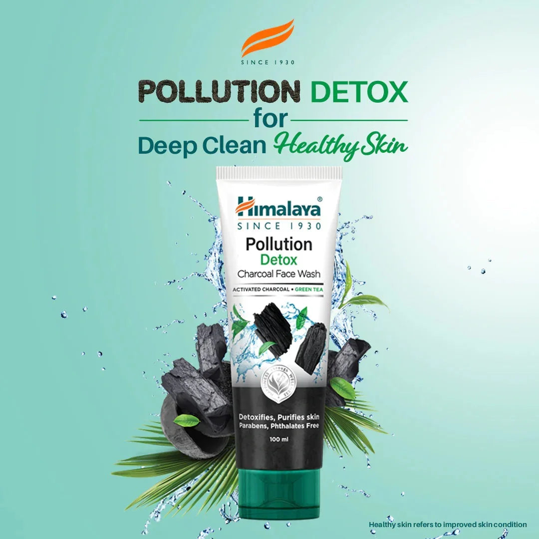 Himalaya Deep Cleansing Charcoal Face Wash - 100ml