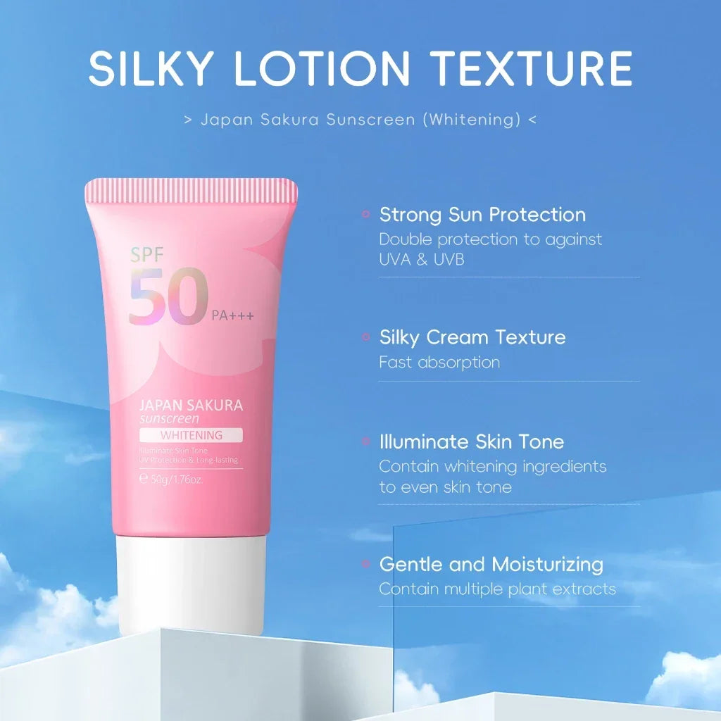 Laikou Japan Sakura Brightening Sunscreen SPF50 PA+++ - 50g