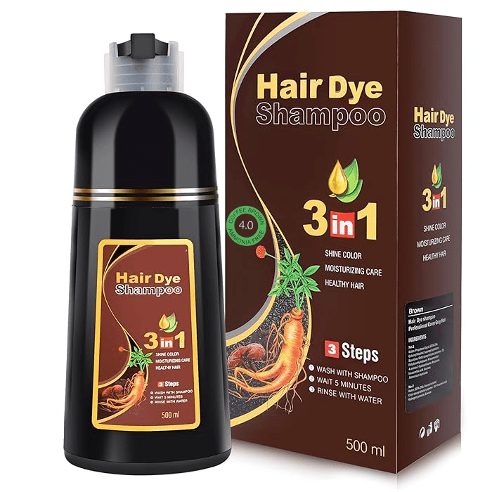 Meidu Hair Dye Shampoo 3 in 1 ( Coffee Brown ) - 500ml