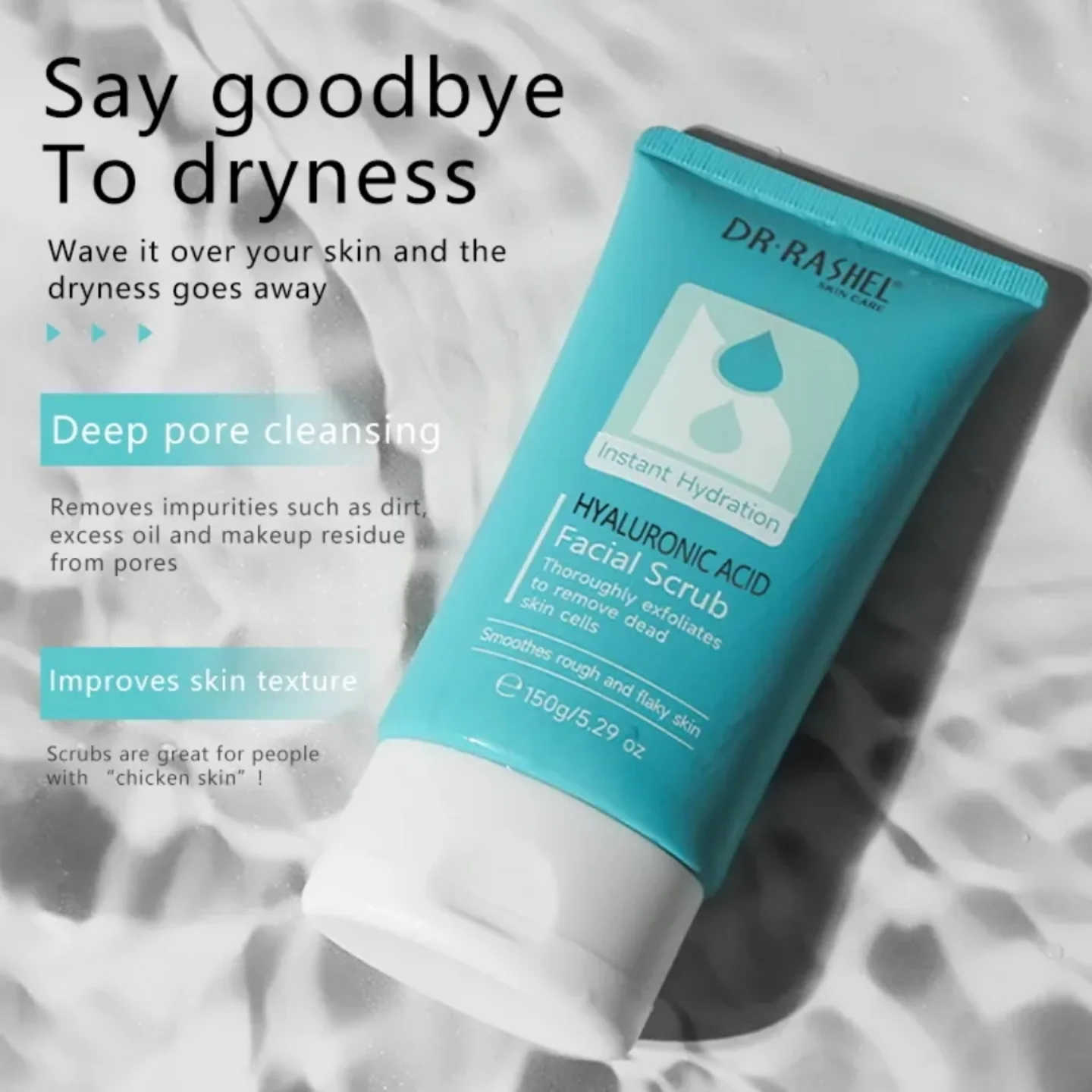 Dr.Rashel Hyaluronic Acid Instant Hydration Facial Scrub - 150g