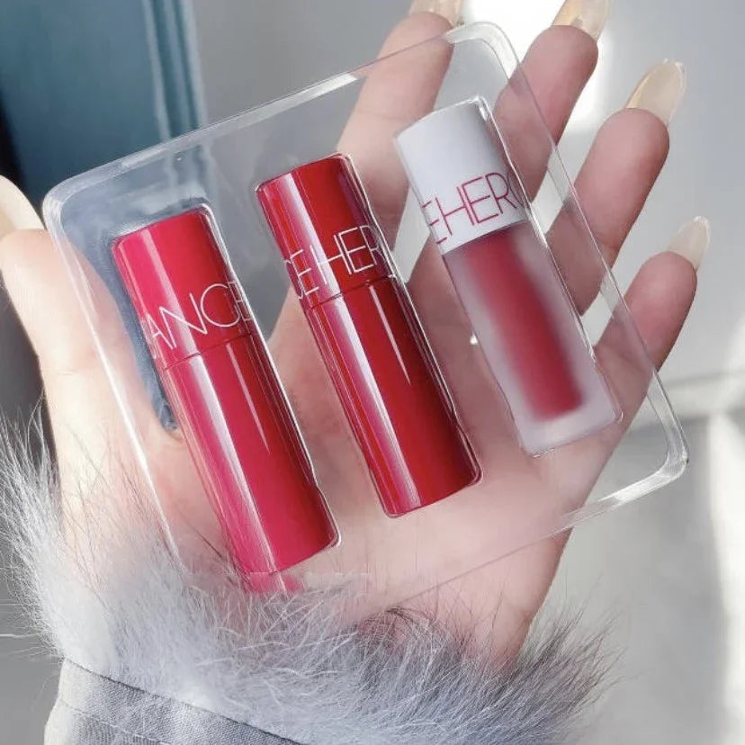 Heronage Warm Tinted Lip Gloss - 3 Pcs Set